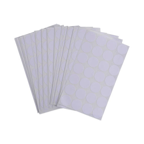 Self-adhesive Removable Color-coding Labels, 0.75" Dia, White, 28/sheet, 36 Sheets/pack