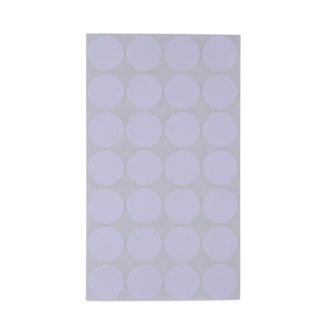 Self-adhesive Removable Color-coding Labels, 0.75" Dia, White, 28/sheet, 36 Sheets/pack