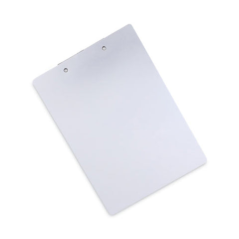 Aluminum Clipboard With Low Profile Clip, 0.5" Clip Capacity, Holds 8.5 X 11 Sheets, Aluminum