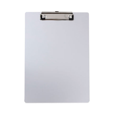 Aluminum Clipboard With Low Profile Clip, 0.5" Clip Capacity, Holds 8.5 X 11 Sheets, Aluminum