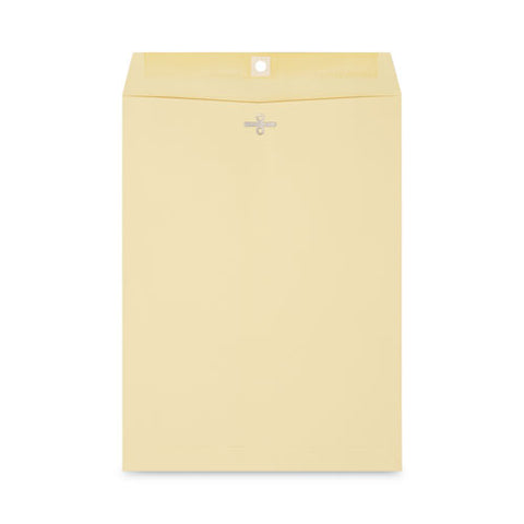 Kraft Clasp Envelope, #10 1/2, Square Flap, Clasp/gummed Closure, 9 X 12, Brown Kraft, 100/box