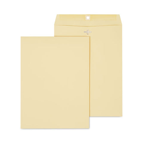 Kraft Clasp Envelope, #10 1/2, Square Flap, Clasp/gummed Closure, 9 X 12, Brown Kraft, 100/box