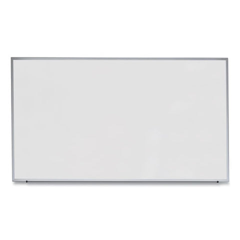 Deluxe Melamine Dry Erase Board, 72" X 48", White Surface, Anodized Aluminum Frame