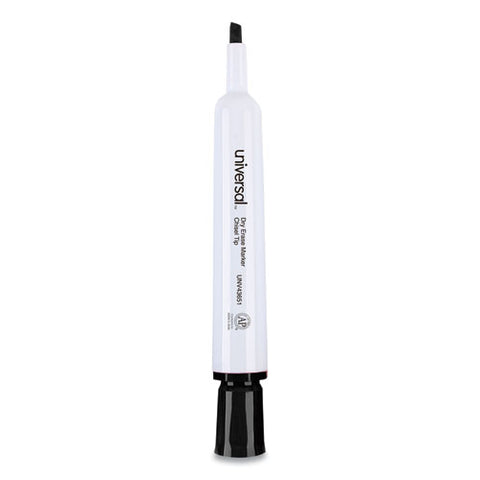 Dry Erase Marker, Broad Chisel Tip, Black, Dozen