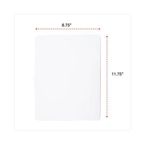 Lap/learning Dry-erase Board, 11.75" X 8.75", White Surface, 6/pack