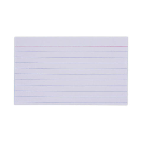 Ruled Index Cards, 3 X 5, White, 100/pack