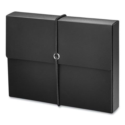 Poly Index Card Box, Holds 100 4 X 6 Cards, 4 X 1.33 X 6, Plastic, Black/blue, 2/pack