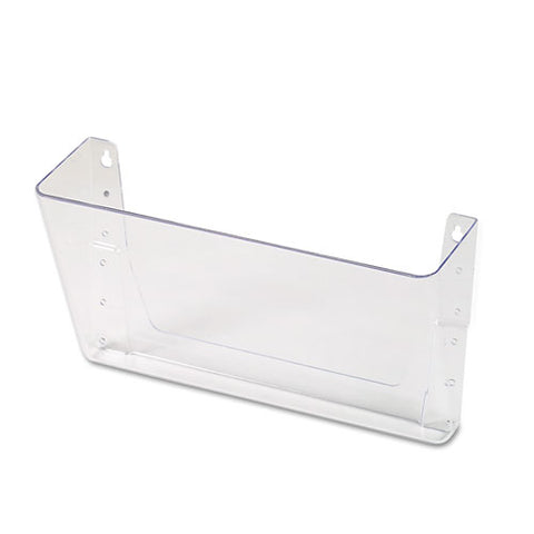 Wall Files, Letter Size, 13" X 4" X 7", Clear