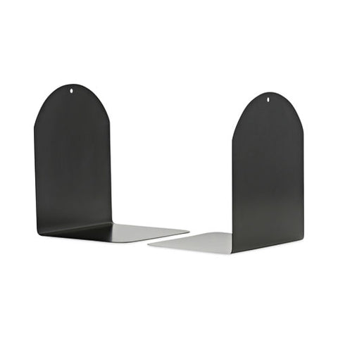 Magnetic Bookends, 6 X 5 X 7, Metal, Black, 1 Pair