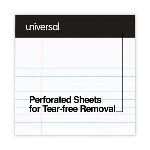 Premium Ruled Writing Pads With Heavy-duty Back, Narrow Rule, Black Headband, 50 White 5 X 8 Sheets, 12/pack