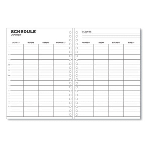 Monthly Planner, 11 X 8, Black Cover, 14-month: Dec 2024 To Jan 2026