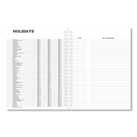 Monthly Planner, 11 X 8, Black Cover, 14-month: Dec 2024 To Jan 2026