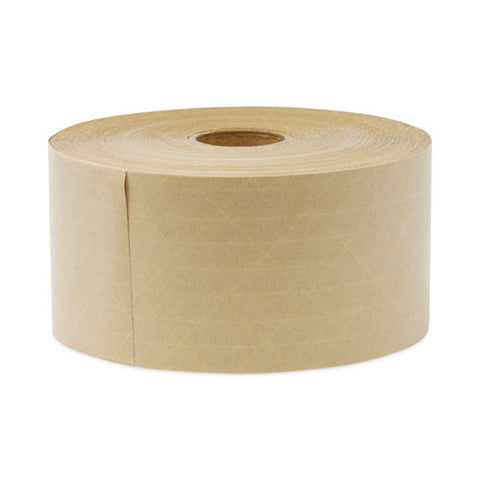 Glass-fiber Reinforced Gummed Kraft Sealing Tape, 3" Core, 3" X 375 Ft, Brown, 8/carton