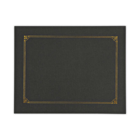 Certificate/document Cover, 8.5 X 11; 8 X 10; A4, Black, 6/pack