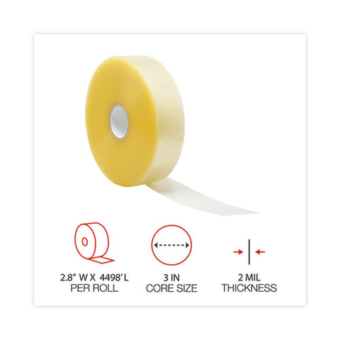 Clear Packaging Tape, 3" Core, 72 Mm X 1,371 M, Clear, 4/carton