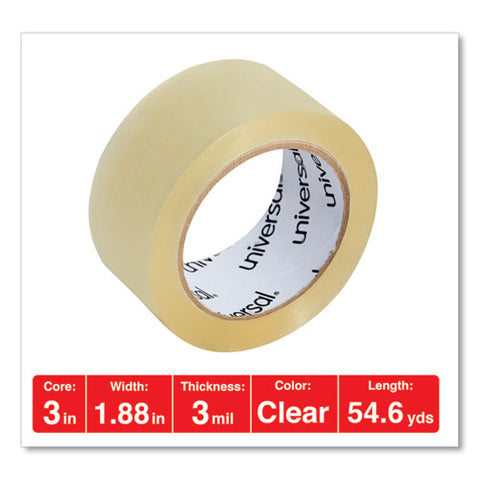 Heavy-duty Box Sealing Tape, 3" Core, 1.88" X 54.6 Yds, Clear, 6/pack