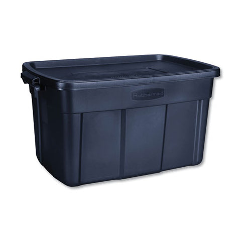 Roughneck Storage Box, 31 Gal, 20.4" X 32.3" X 16.7", Dark Indigo Metallic