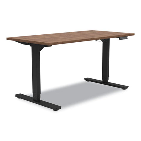 Essentials Electric Sit-stand Desk, 55.1" X 27.5" X 25.9" To 51.5", Espresso/black