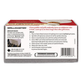 Grillmaster Griddle And Grill Cleaning Brick, 5.75 X 2.75, Gray, 12/carton