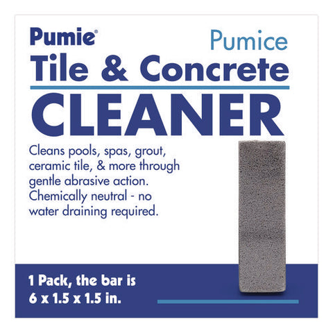 Tile And Concrete Cleaner, 6 X 1.5, Gray, 12/carton