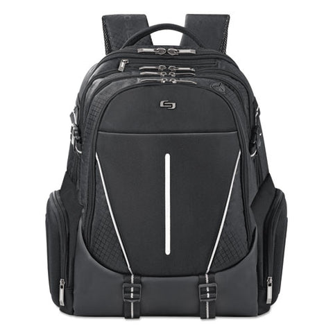 Active Laptop Backpack, Fits Devices Up To 17.3", Polyester, 12.5 X 6.5 X 19, Black