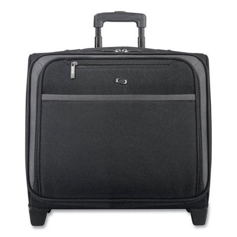 Dakota Rolling Overnighter Case, 16", 8 X 16 X 14.2, Black