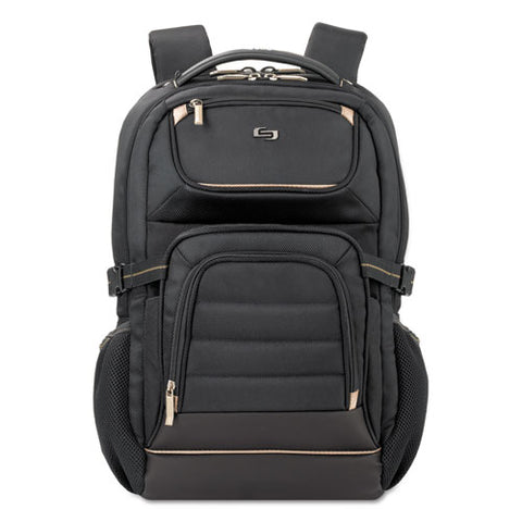 Pro Backpack, Fits Devices Up To 17.3", Polyester, 12.25 X 6.75 X 17.5, Black