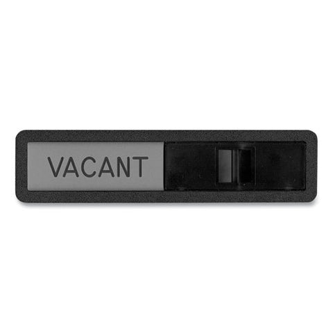 Vacant/in Use Sign, In-use; Vacant, 2.5 X 10.5, Black/silver