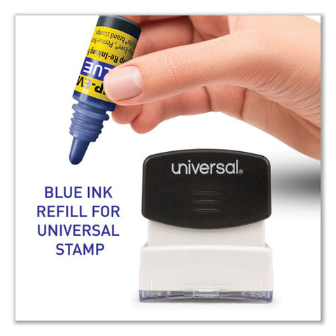 Refill Ink For Clik! And Universal Stamps, 7 Ml Bottle, Blue