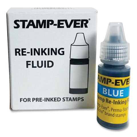 Refill Ink For Clik! And Universal Stamps, 7 Ml Bottle, Blue