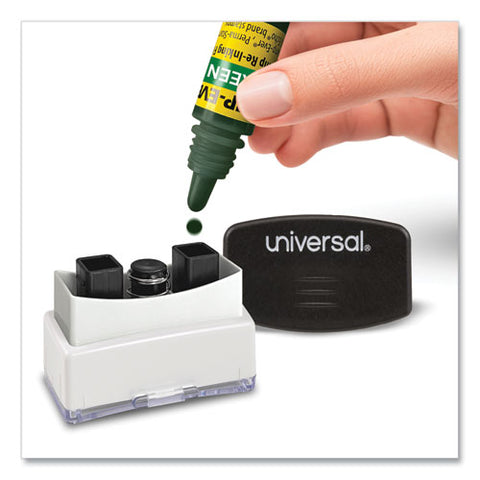 Refill Ink For Clik! And Universal Stamps, 7 Ml Bottle, Green