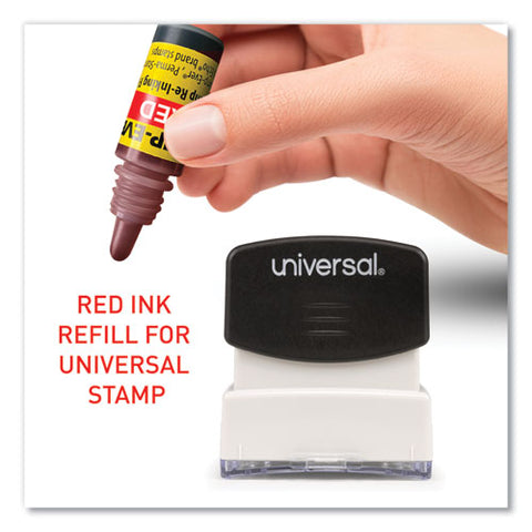 Refill Ink For Clik! And Universal Stamps, 7 Ml Bottle, Red