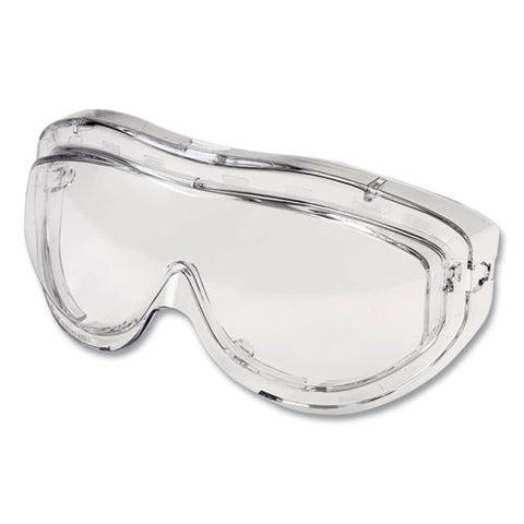 Flex Seal Otg Goggles, Clear Hydroshield Anti-fog/anti-scratch Lens, Clear/navy/gray Frame