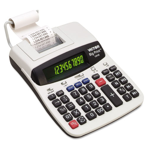 1310 Big Print Commercial Thermal Printing Calculator, Black Print, 6 Lines/sec