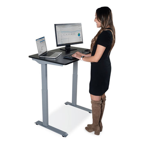 Electric Height Adjustable Standing Desk, 36 X 23.6 X 28.7 To 48.4, Black