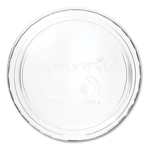 Portion Pot Lids, Compostable, Fits 2 Oz To 4 Oz Portion Pots, Clear, 2,000/carton