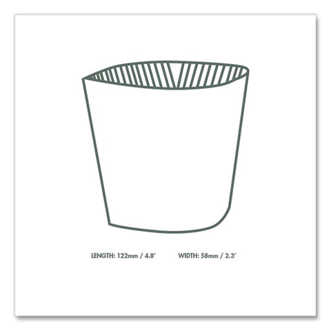 Kraft Hot Cup Sleeves, Compostable, Fits Vegware 89-series Hot Cups, Kraft, 1,000/carton