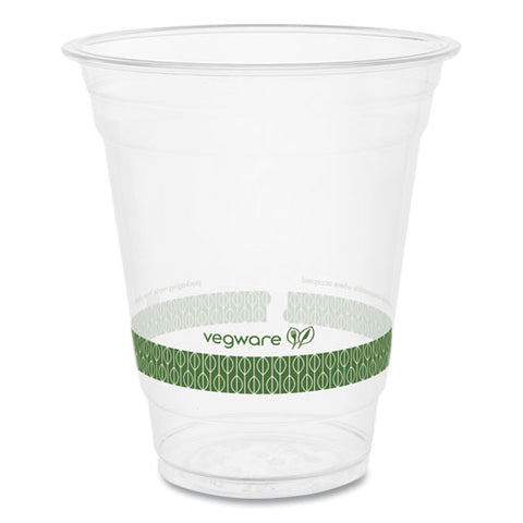 96-series Cold Cup, 12 Oz, Plastic, Clear/green, 1,000/carton