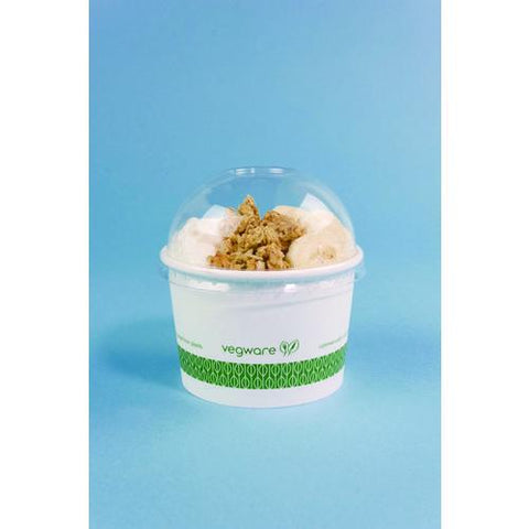 Soup Containers, 8 Oz, 3.5" Diameter X 2.4" H, White/green, Paper, 1,000/carton
