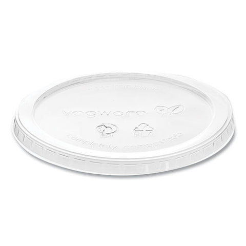 Round Deli Pot Lids, Compostable, For 8 Oz To 32 Oz Deli Containers, Plastic, 500/carton