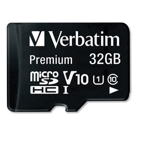 32gb Premium Microsdhc Memory Card With Adapter, Uhs-i V10 U1 Class 10, Up To 90mb/s Read Speed