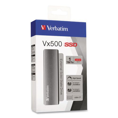 Vx500 External Solid State Drive, 1 Tb, Usb 3.2 Gen 2, Space Gray