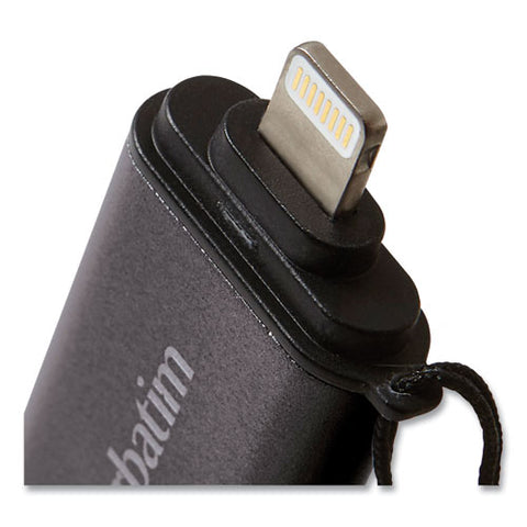 Store 'n' Go Dual Usb 3.0 Flash Drive For Apple Lightning Devices, 32 Gb, Graphite