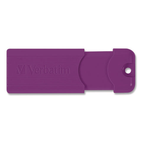 Pinstripe Usb 3.2 Flash Drive, 64 Gb, Assorted Colors, 5/pack