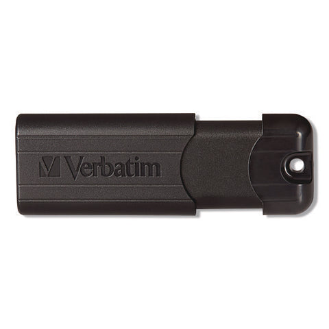 Pinstripe Usb 3.2 Flash Drive, 32 Gb, Black 10/pack