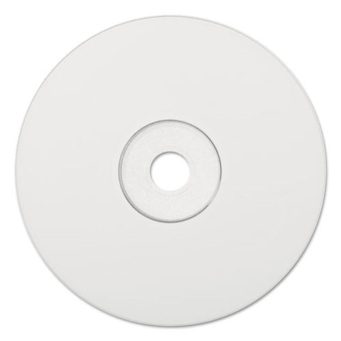 Cd-r Printable Recordable Disc, 700 Mb, 52x, Spindle, White, 100/pack