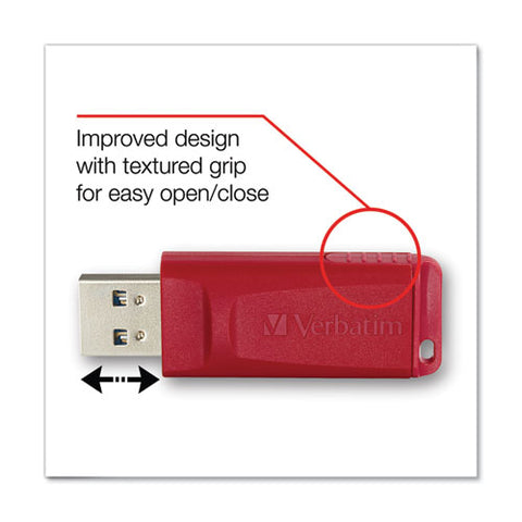 Store 'n' Go Usb Flash Drive, 8 Gb, Red