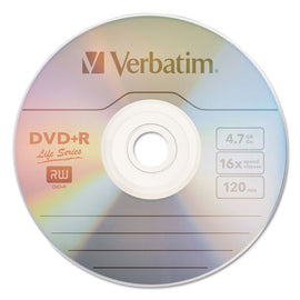 Dvd Lifeseries Branded Disc, Dvd+r, 4.7 Gb, 16x, Spindle, Silver, 100/pack