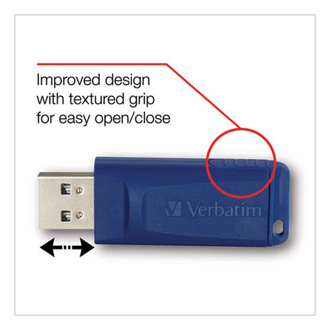 Classic Usb 2.0 Flash Drive, 32 Gb, Blue