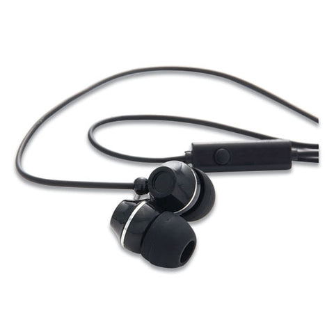 Stereo Earphones With Microphone, Black